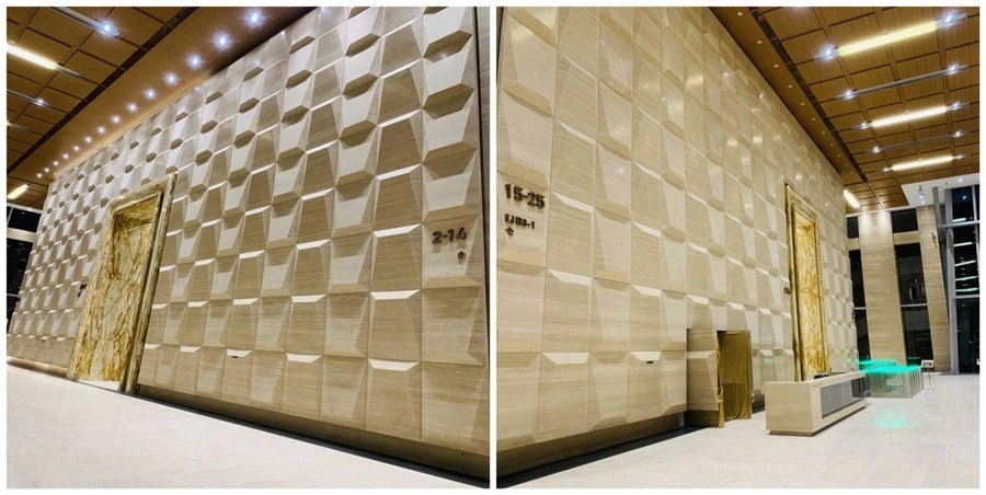 Roman travertine exotic wall Roman travertine exotic wall