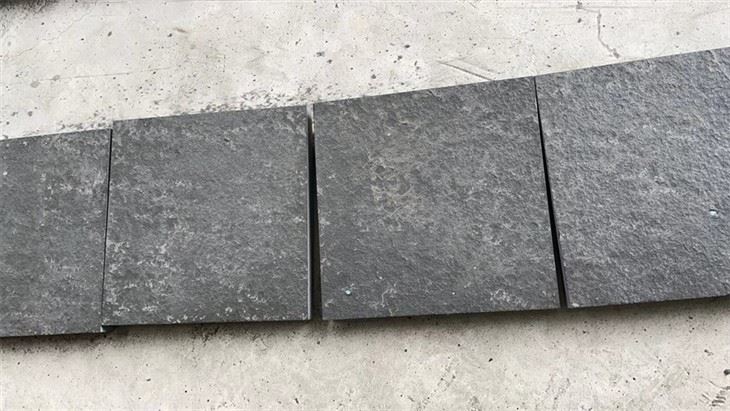 Dark Gray Pavers Around Pool