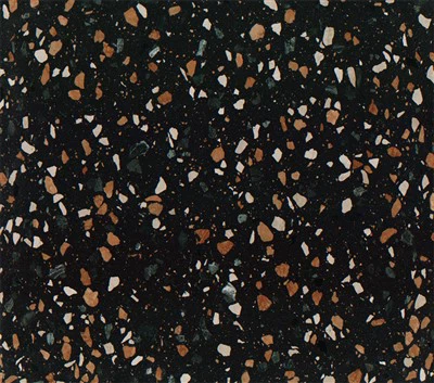 Musta terrazzo laatta kylpyhuoneen lattia